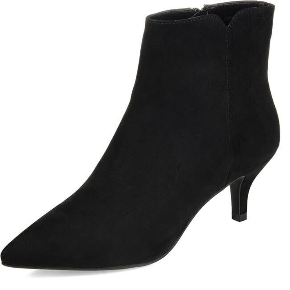 Journee Collection Black Heeled Boots